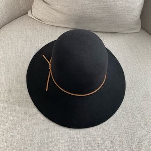 Phenix NWT Wide-Brimmed Wool & Leather Fedora